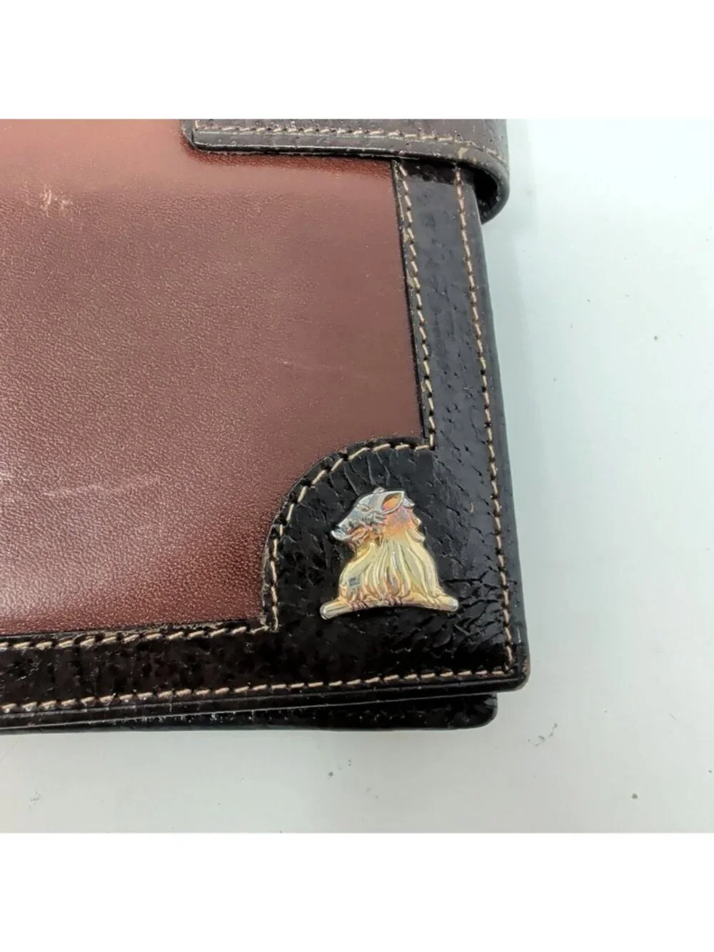 Vintage Mark Cross Wallet Leather Brown 60s